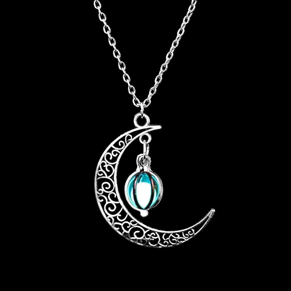 Moon Glowing Stone Necklace