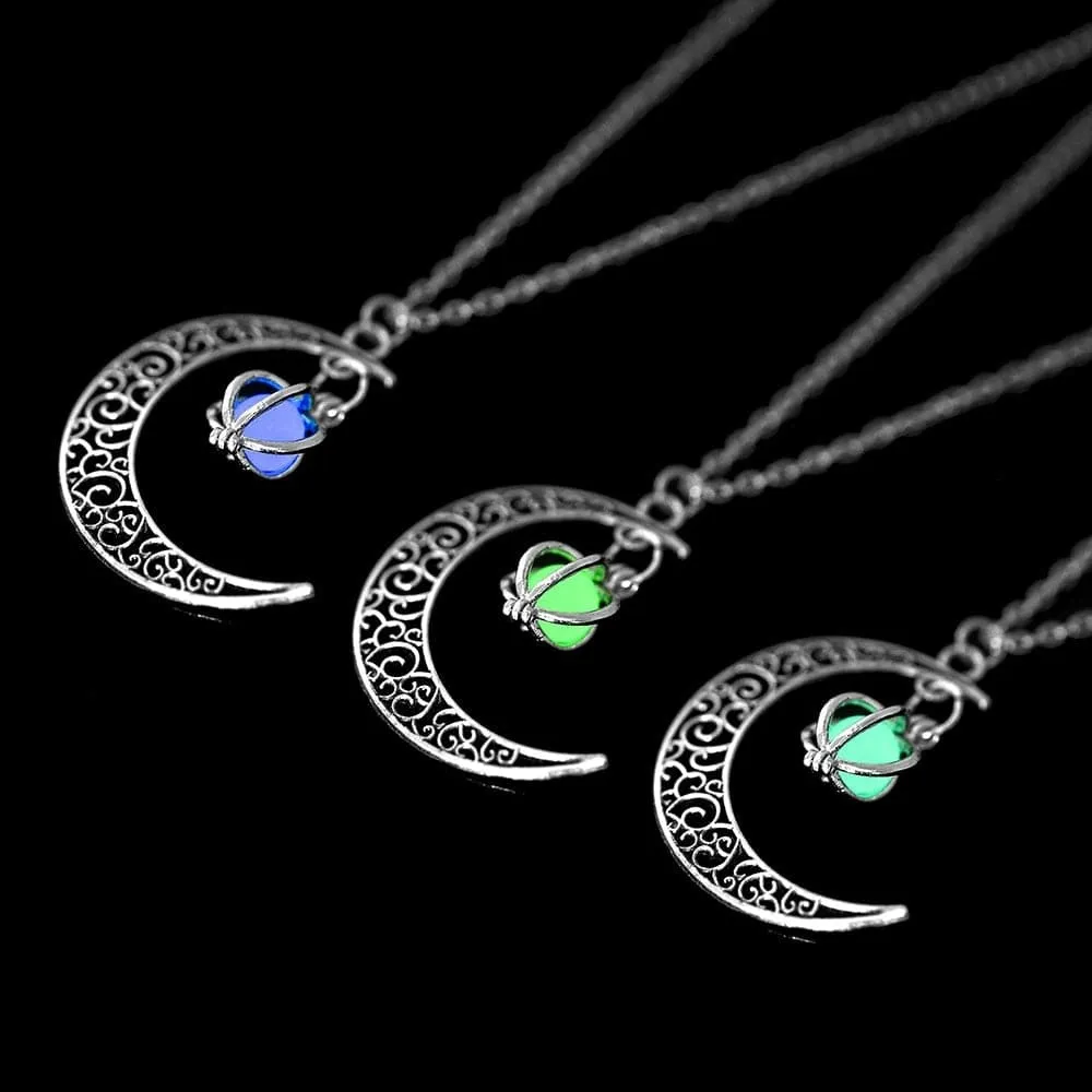 Moon Glowing Stone Necklace