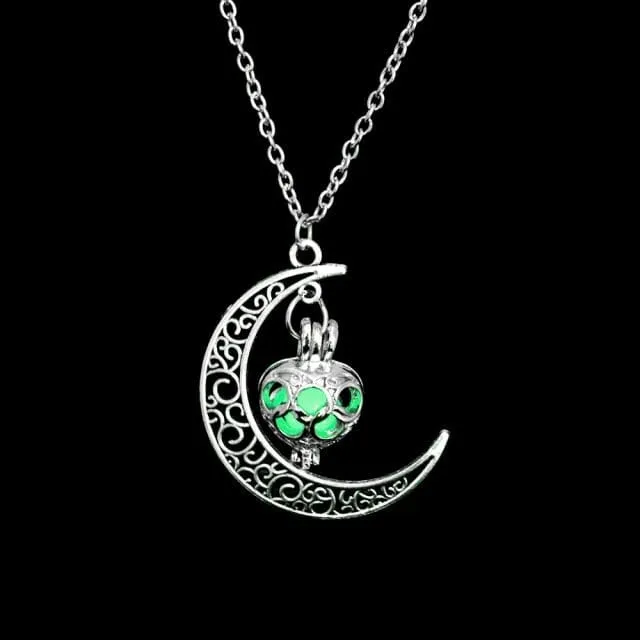 Moon Glowing Stone Necklace
