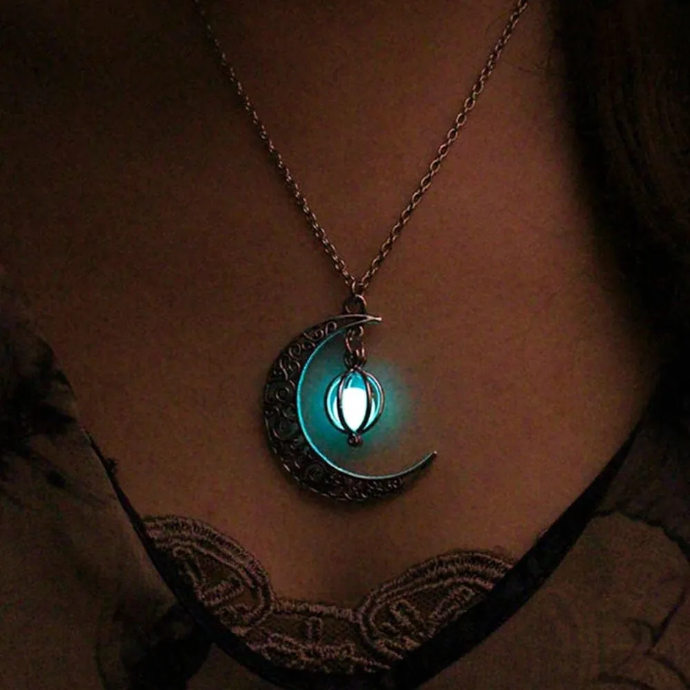 Moon Glowing Stone Necklace