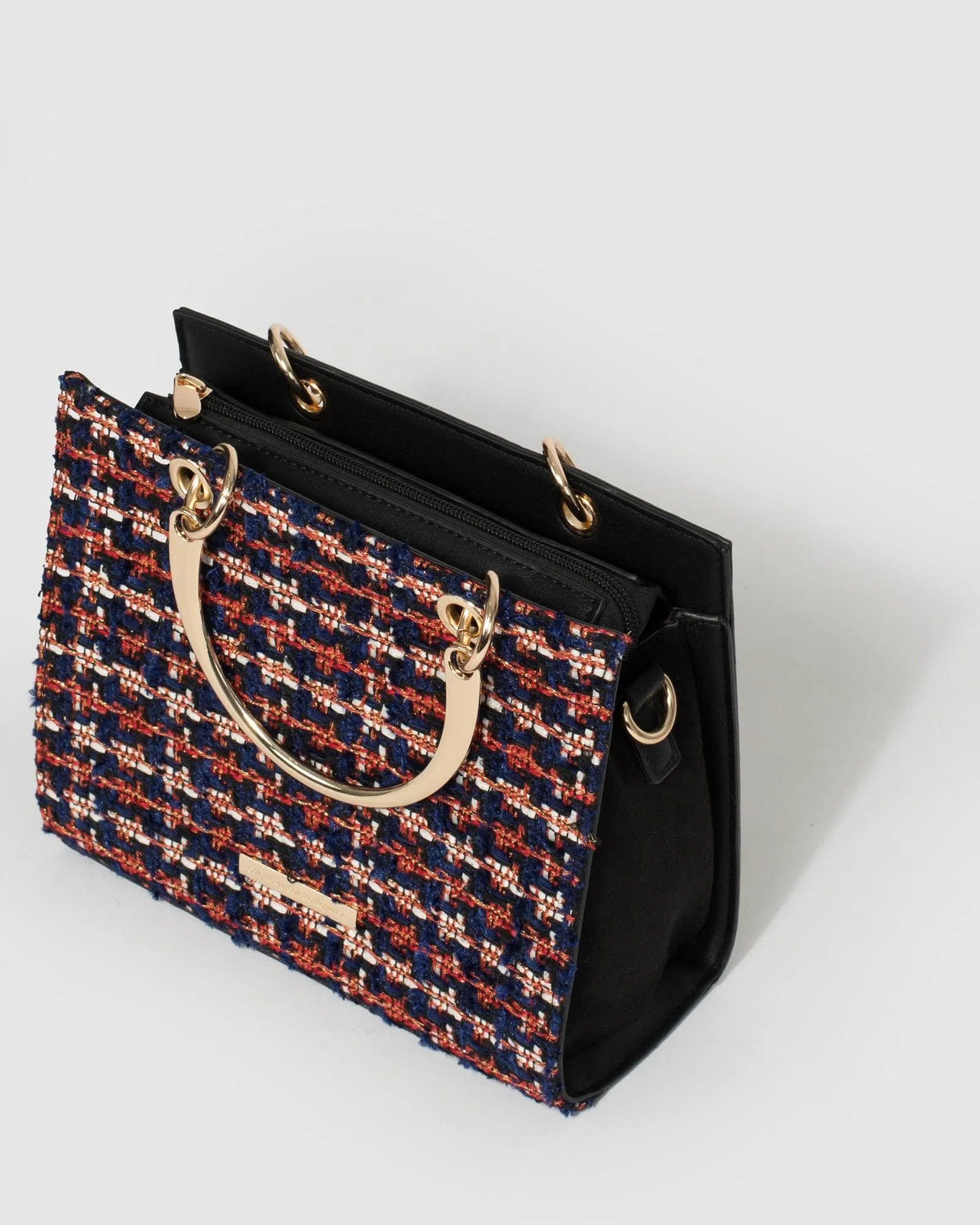 Multi Colour Ella Metal Handle Tote Bag