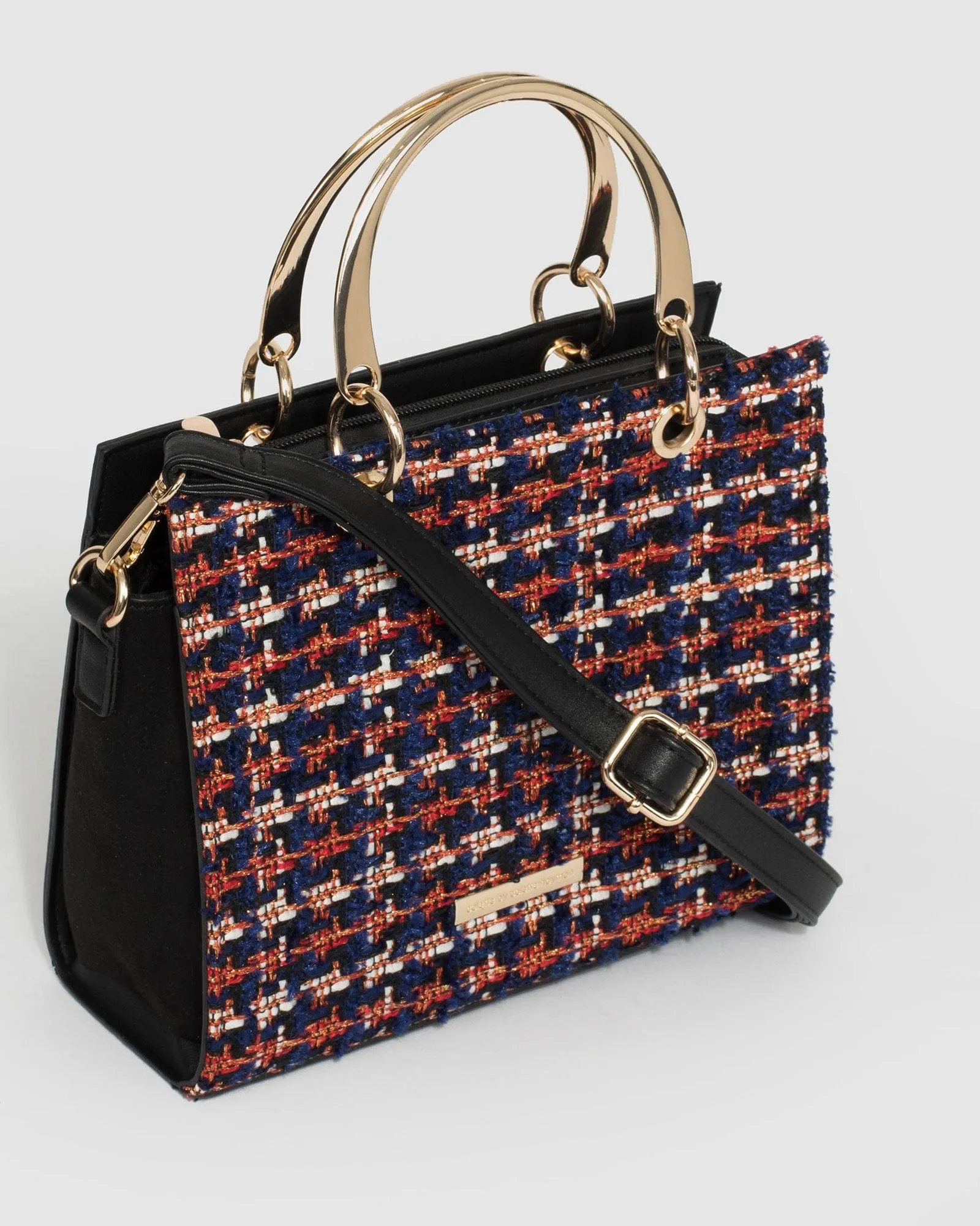 Multi Colour Ella Metal Handle Tote Bag