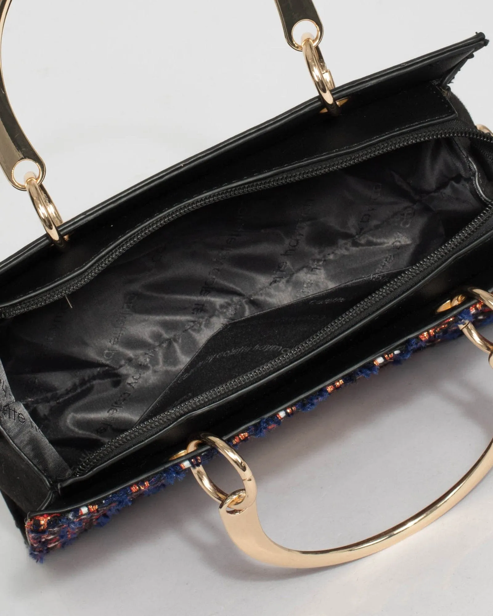 Multi Colour Ella Metal Handle Tote Bag