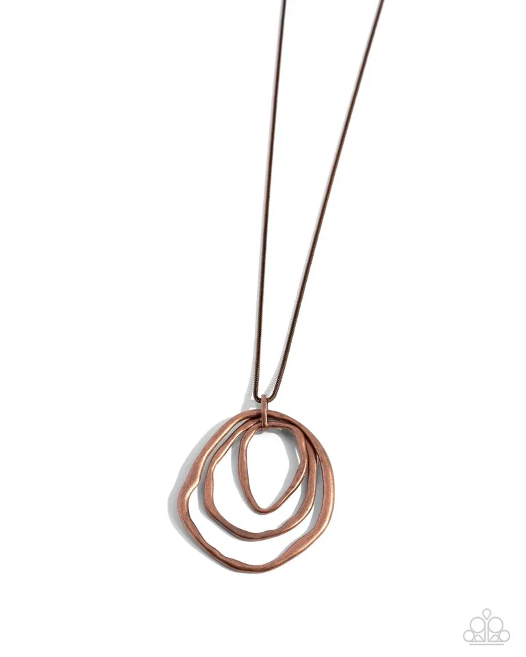 Paparazzi Necklace ~ Revamped Relic - Copper