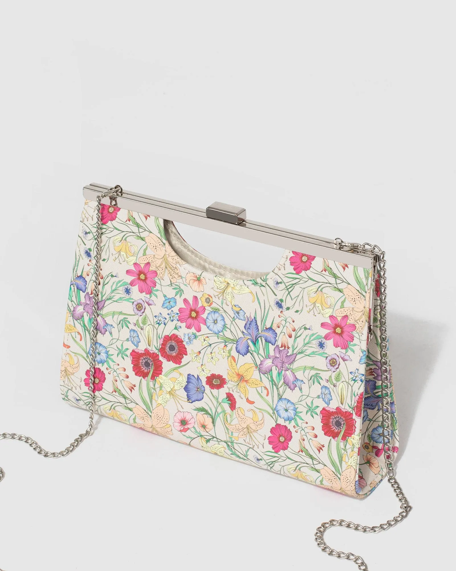 Print Alice Handle Bar Clutch Bag