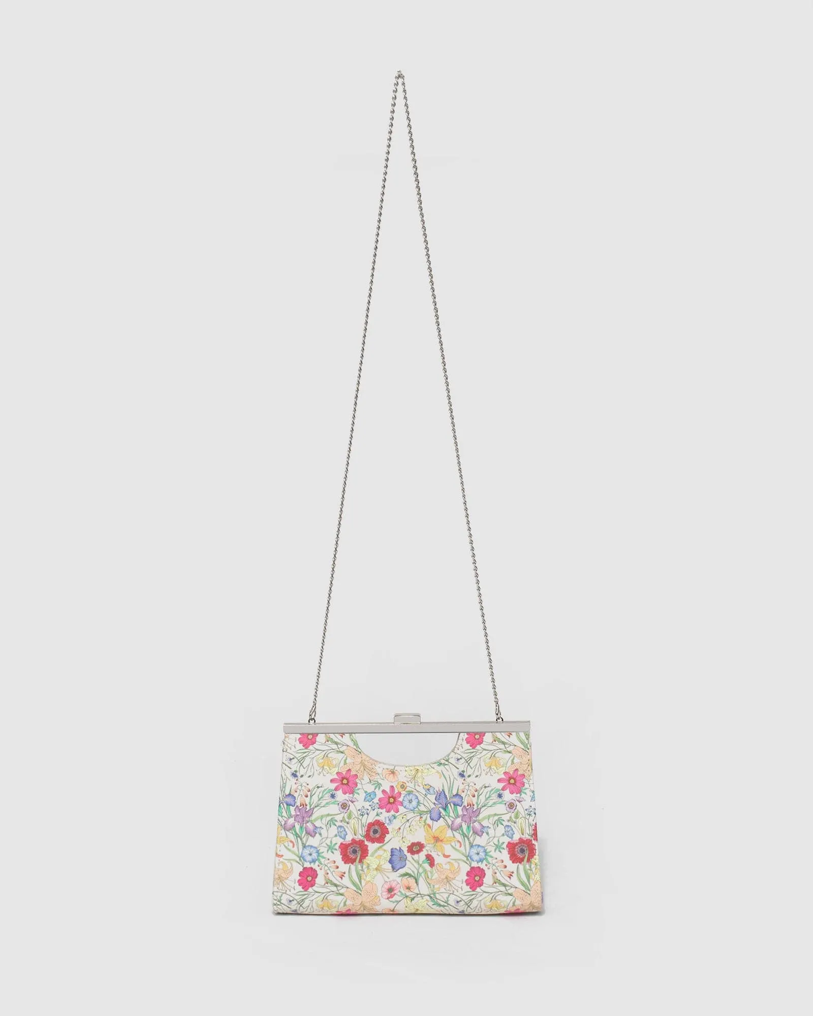 Print Alice Handle Bar Clutch Bag