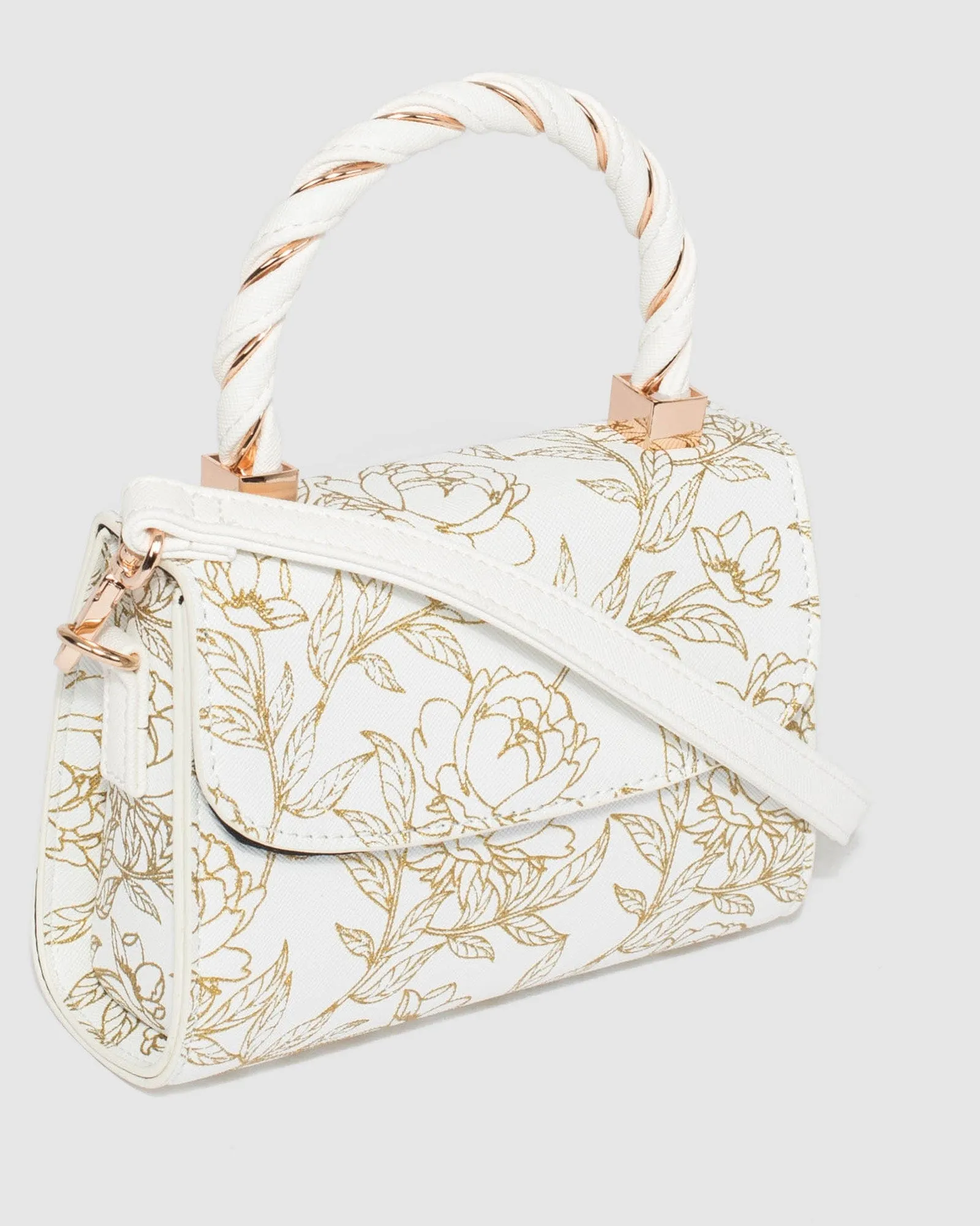 Print Kiki Twist Handle Mini Bag