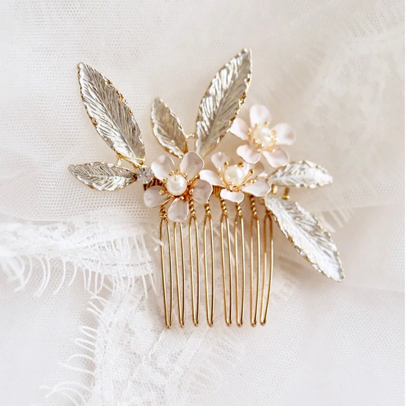 "Cersei" - Romantic Bridal Hair Comb and Pins Set