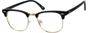 Ray-Ban 3016 Clubmaster Optics Black and Gold Sunglasses