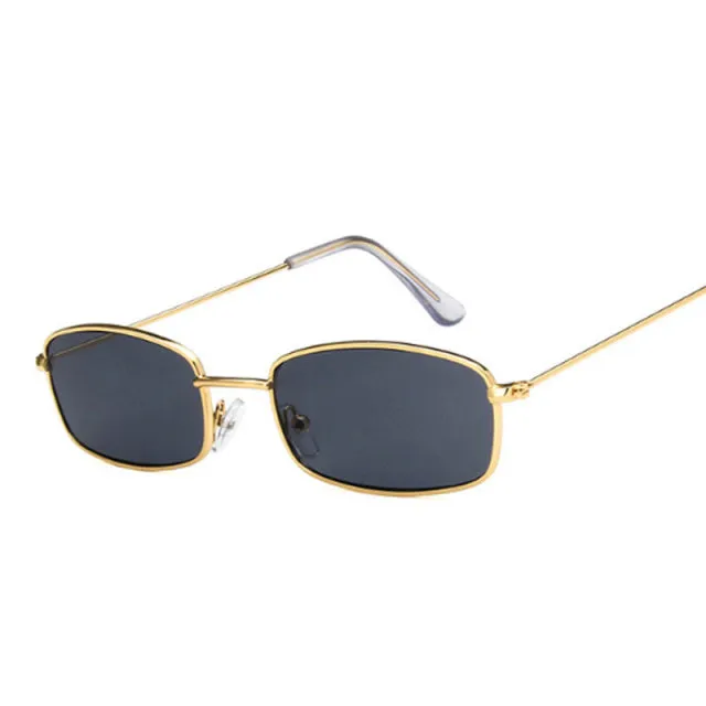 Rectangle Sunglasses | Gold/Grey