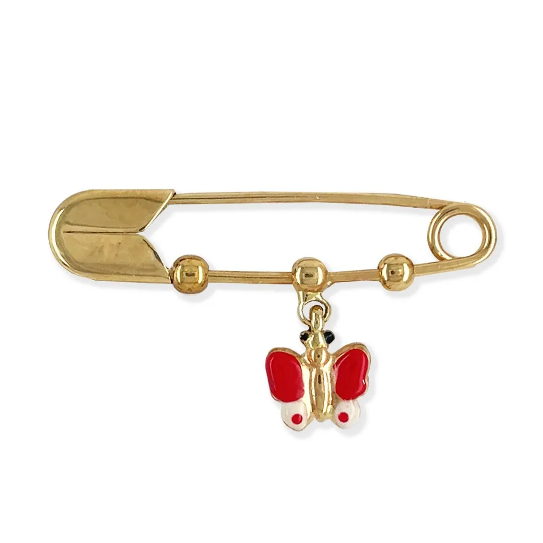 Red Butterfly baby Pin