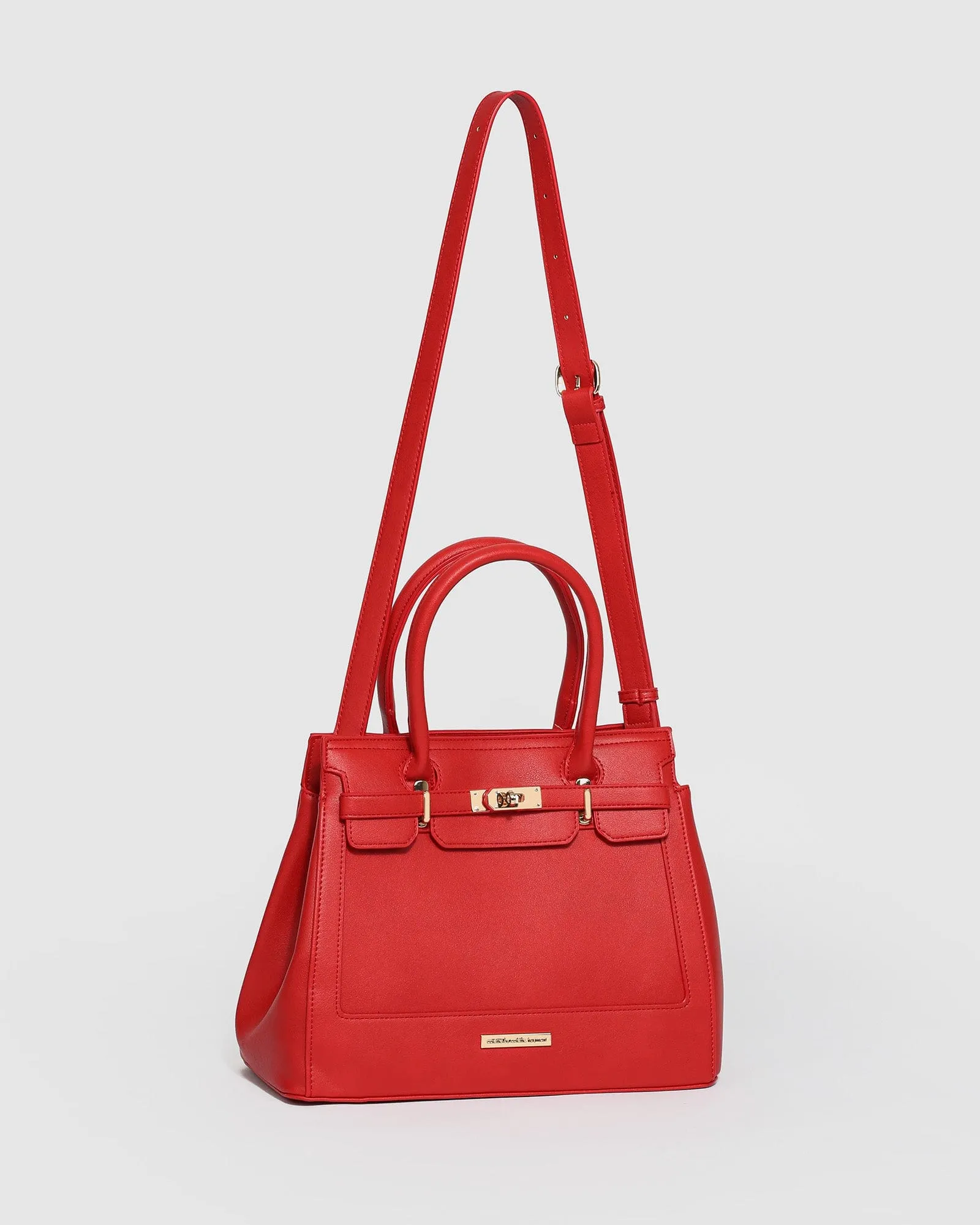 Red Wendy Quilting Tote Bag
