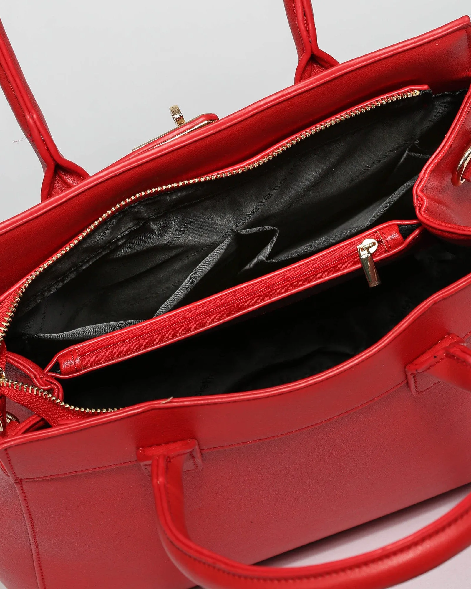 Red Wendy Quilting Tote Bag