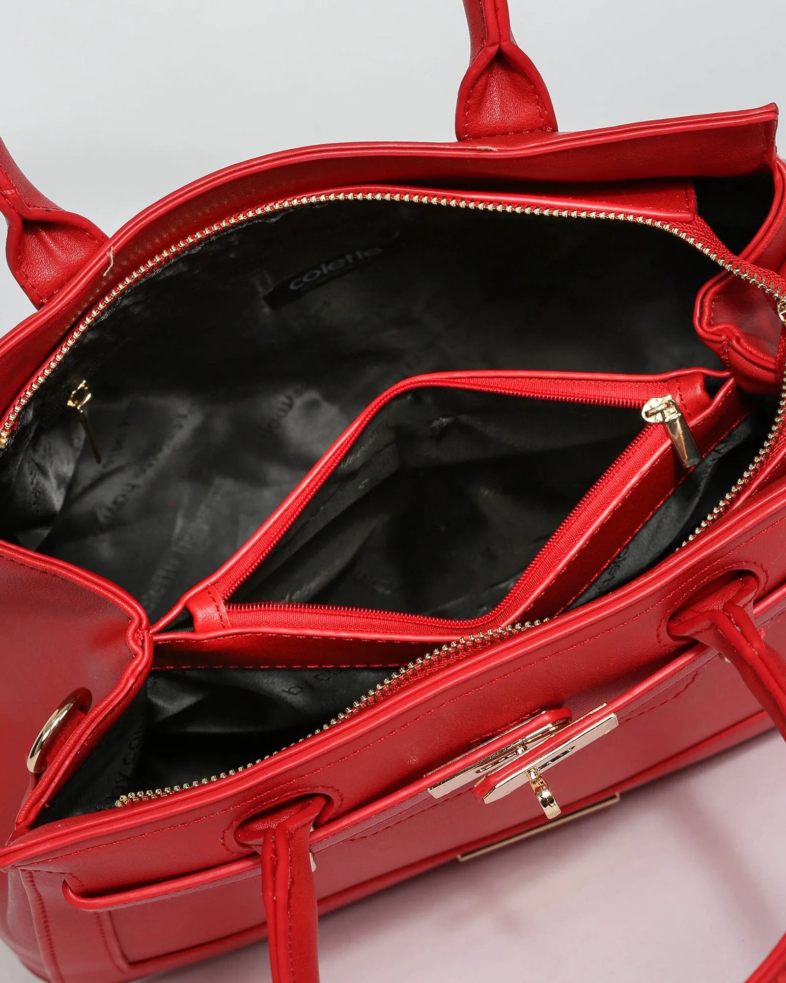 Red Wendy Quilting Tote Bag