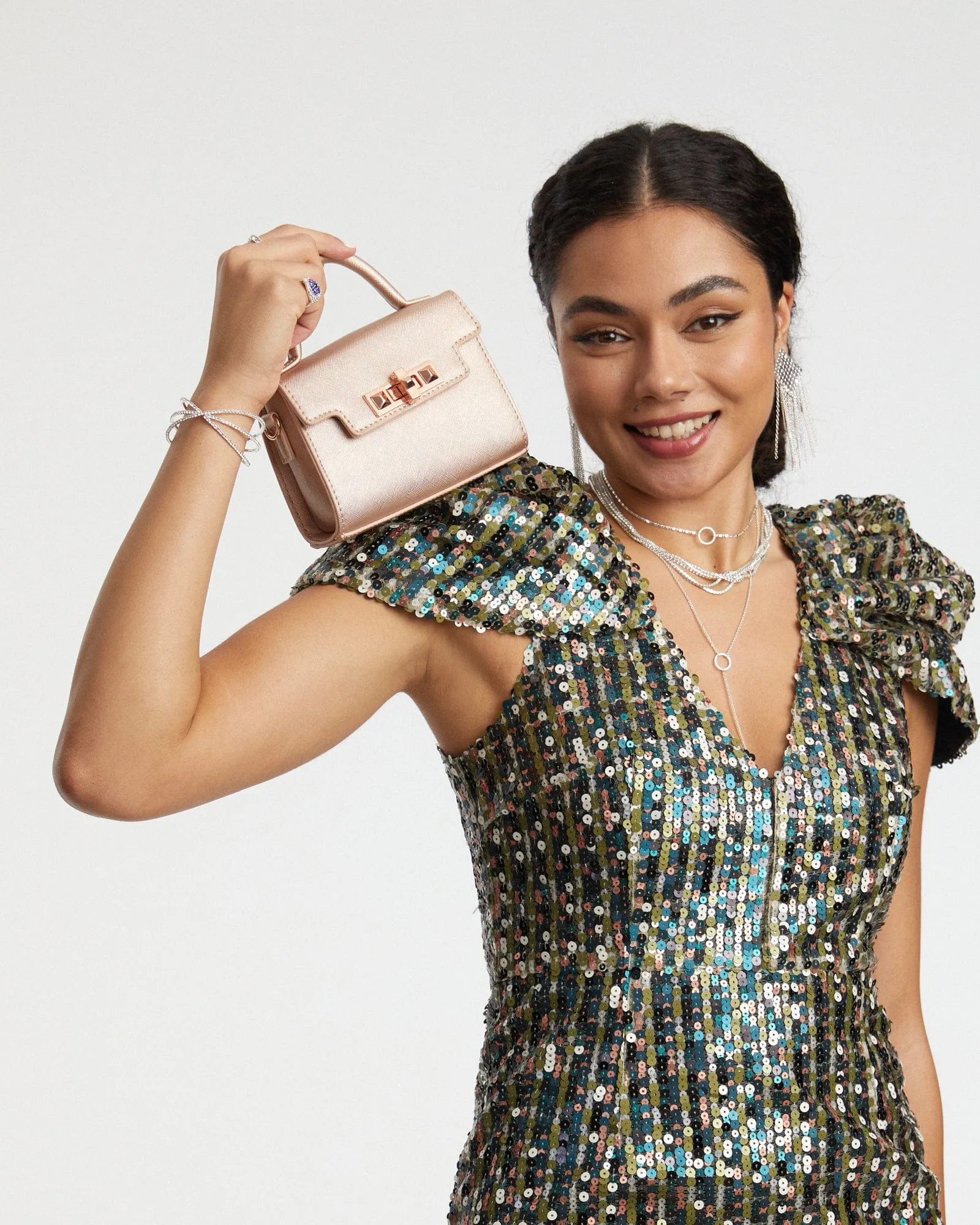 Rose Gold Dallas Lock Bag