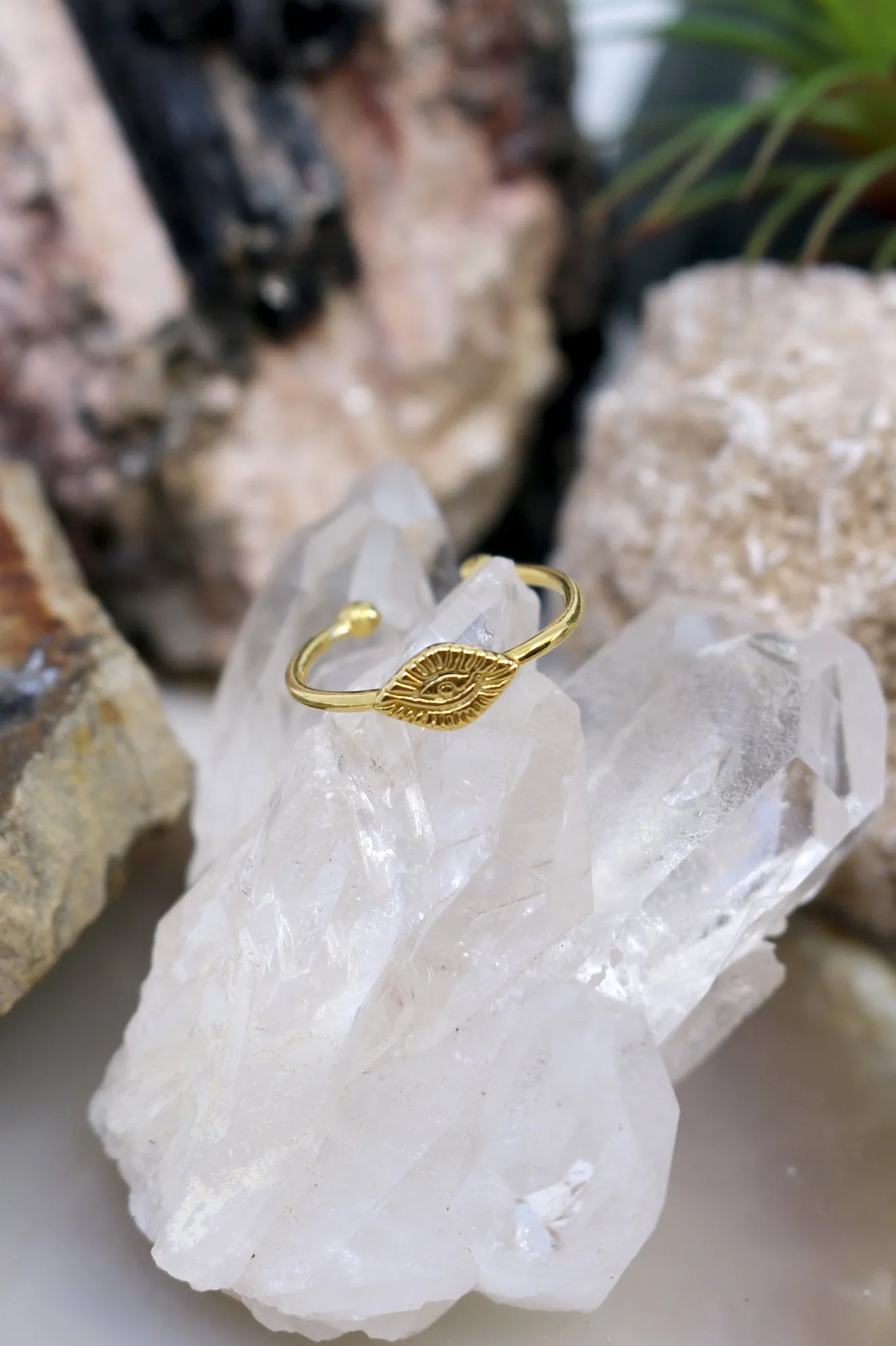 Sanctuary // Evil Eye Ring, Gold or Sterling Silver, Protection Ring // BH-R017