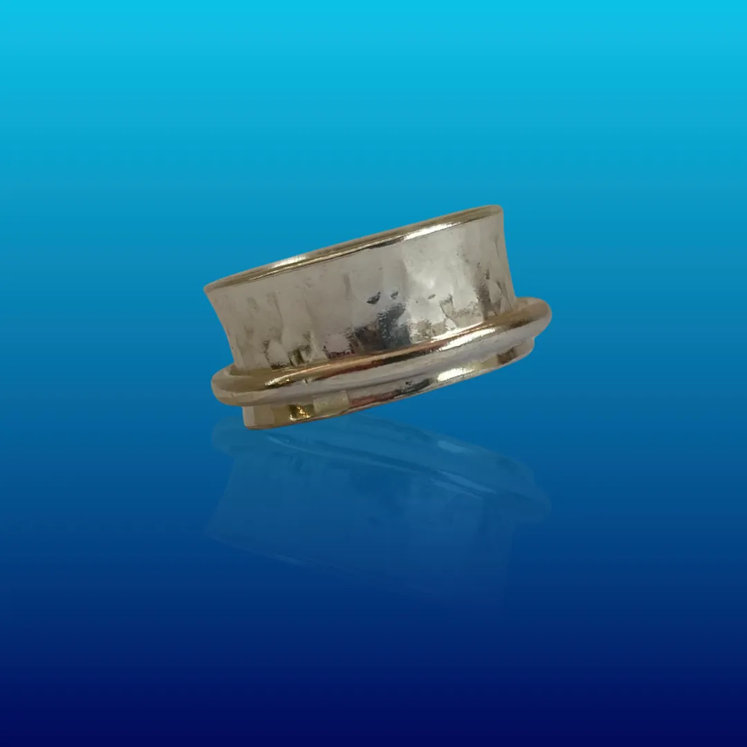 Silver With Silver Spinner Ring