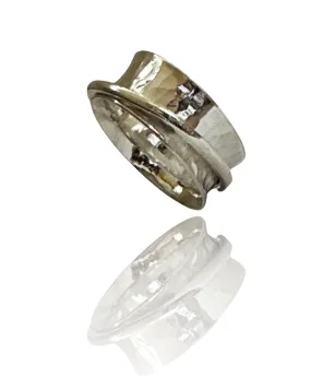 Silver With Silver Spinner Ring