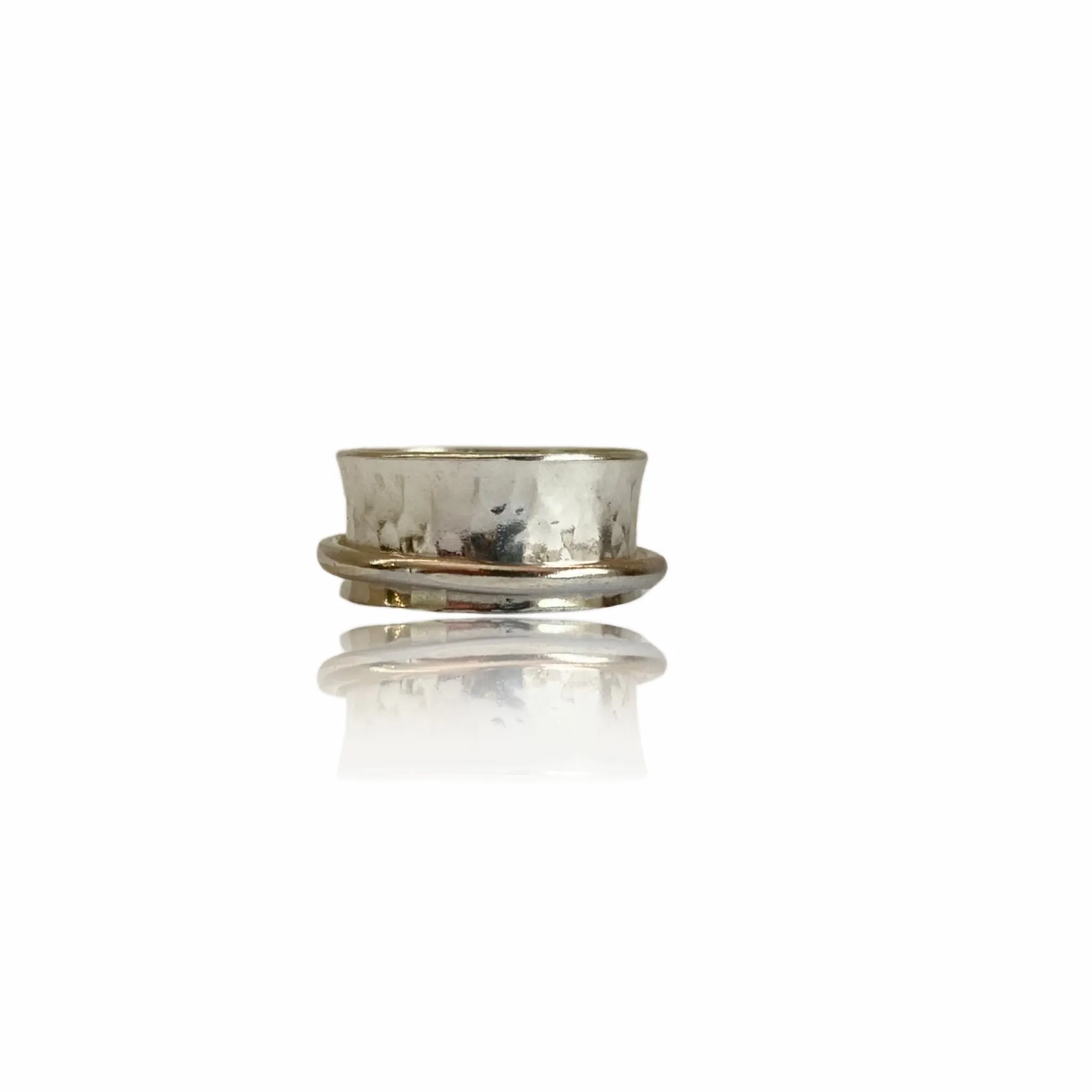 Silver With Silver Spinner Ring