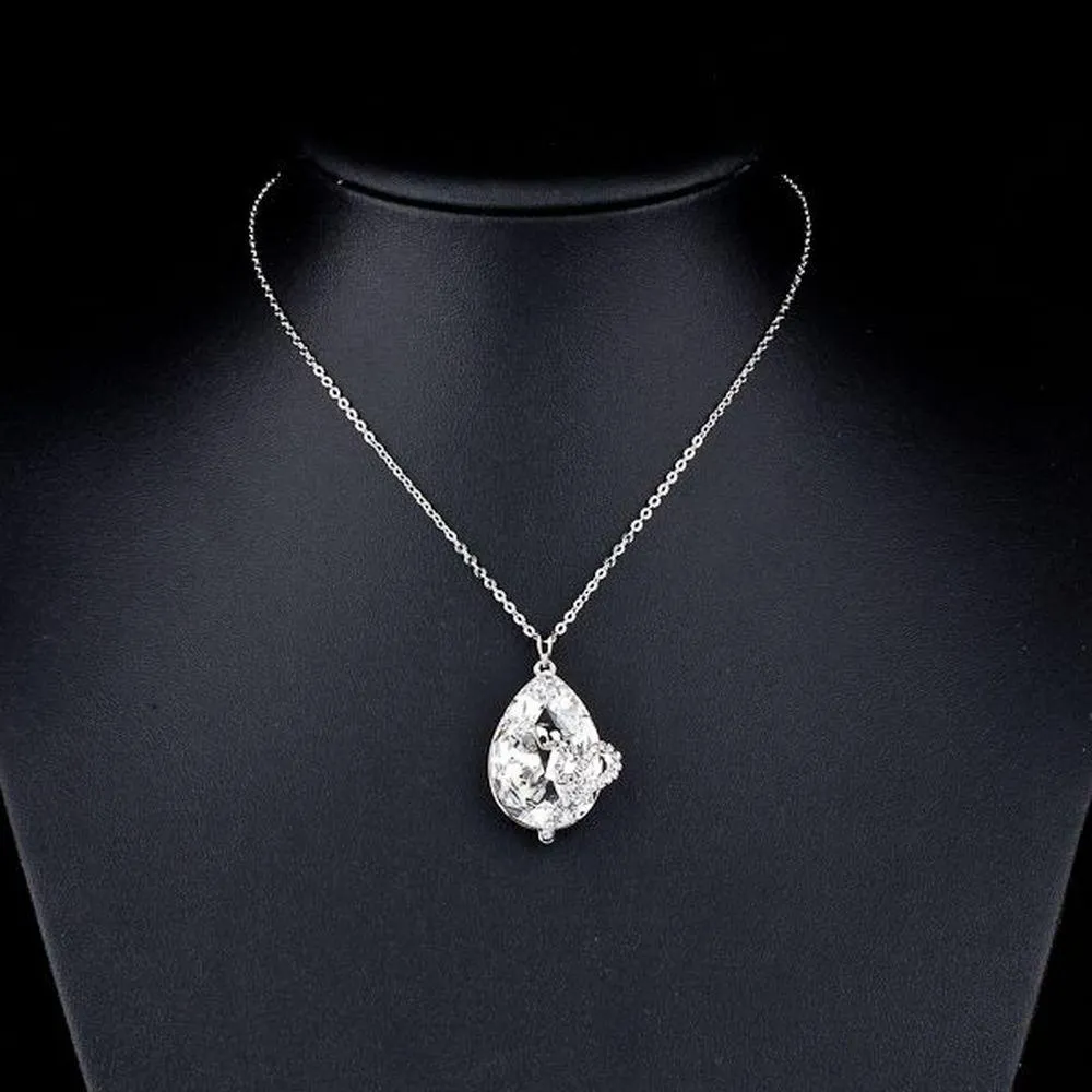 Sleeping Snake Pendant Necklace Chain KPN0048