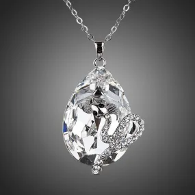 Sleeping Snake Pendant Necklace Chain KPN0048
