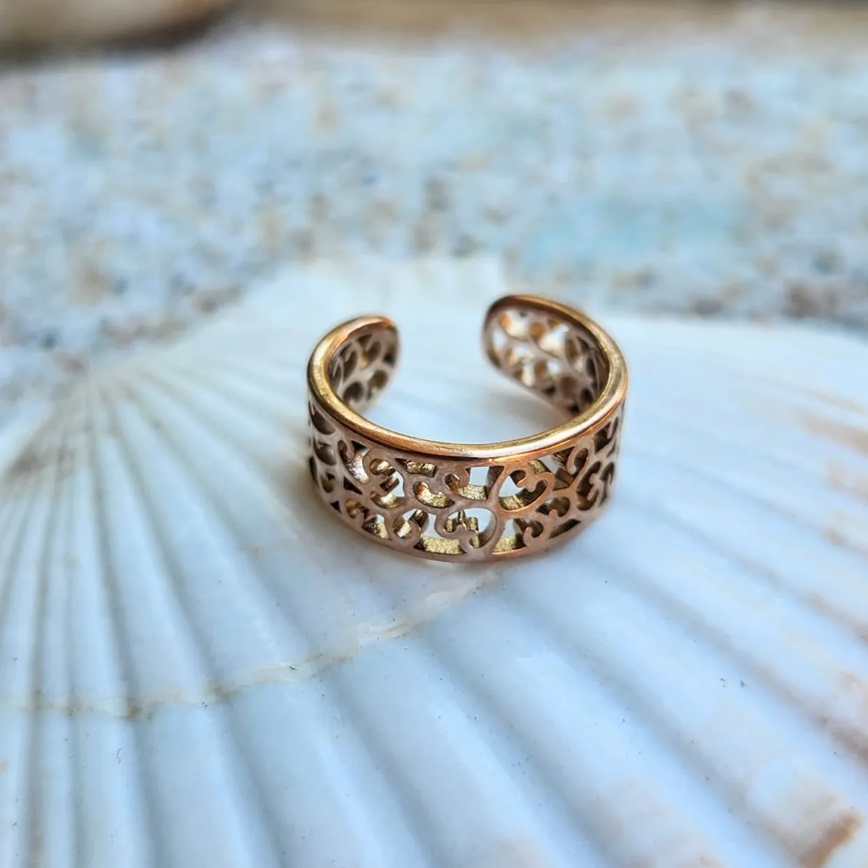 SUMMER SANDS   -  ROSE GOLD / GOLD & SILVER WATERPROOF TOE RINGS