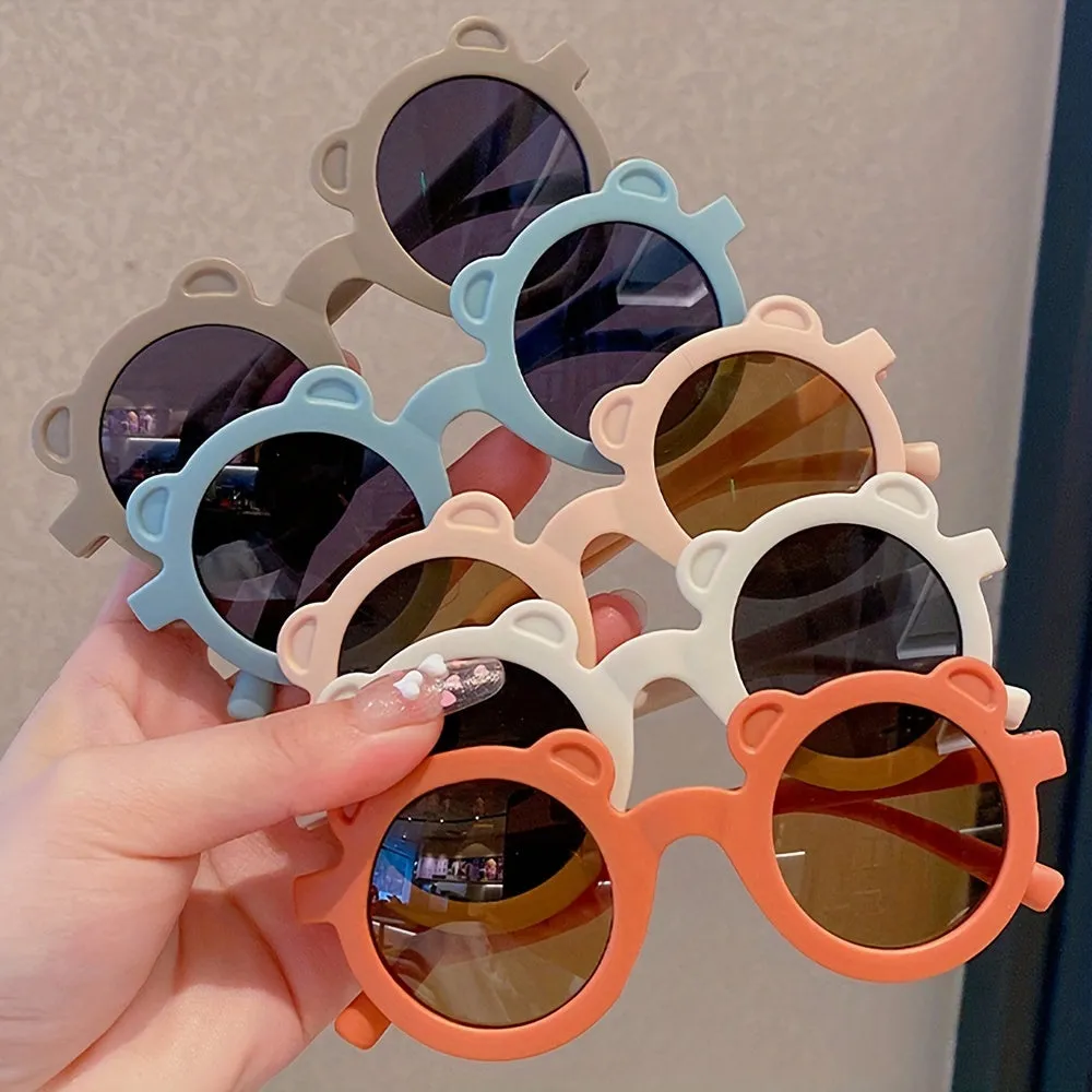 Super cute antiUV bear sunglasses for trendy kids