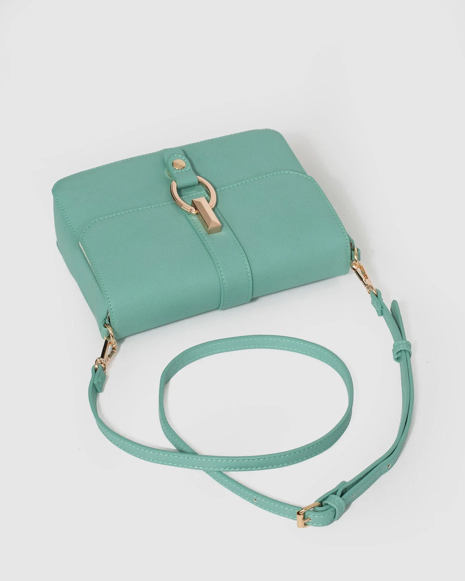 Teal Elissa Crossbody Bag