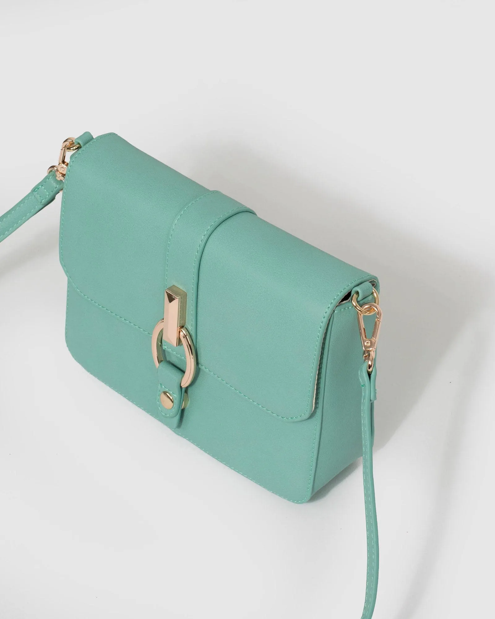 Teal Elissa Crossbody Bag
