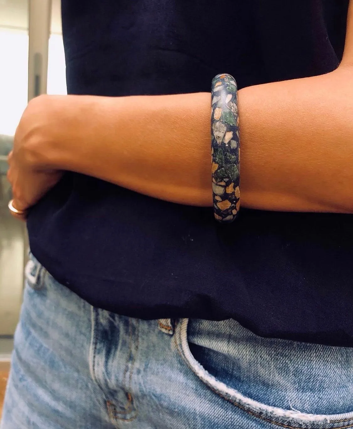 Terrazzo Navy Bracelets by Cluster