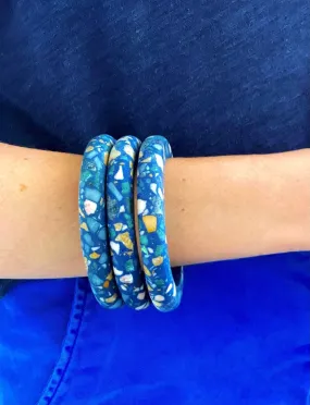 Terrazzo Navy Bracelets by Cluster