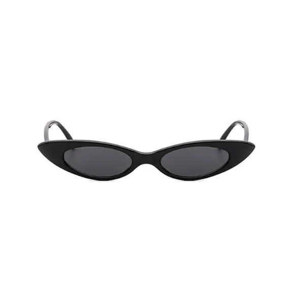 Trendy Narrow Pointy Plastic Frame Sunglasses