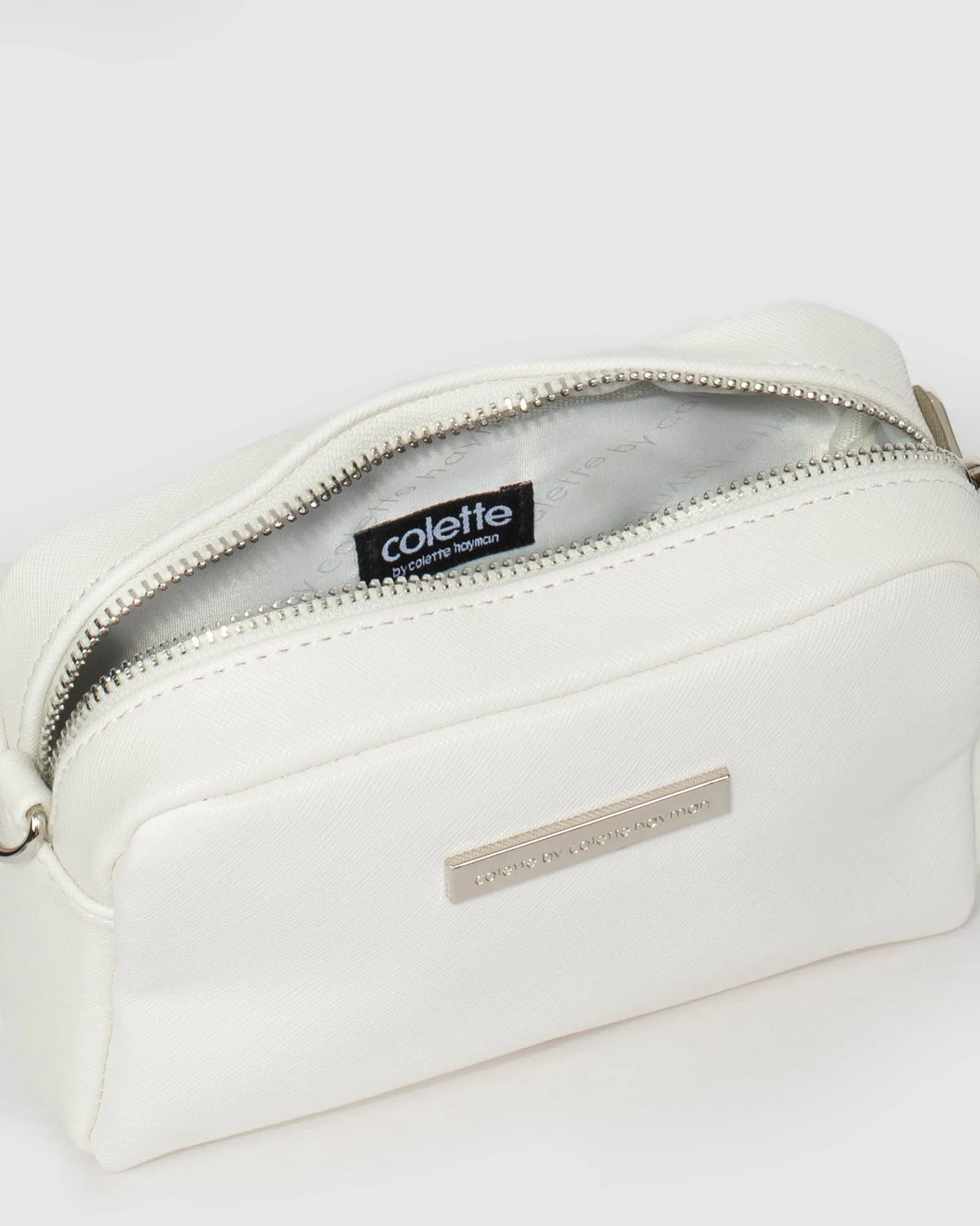 White And Silver Suri Crossbody Bag