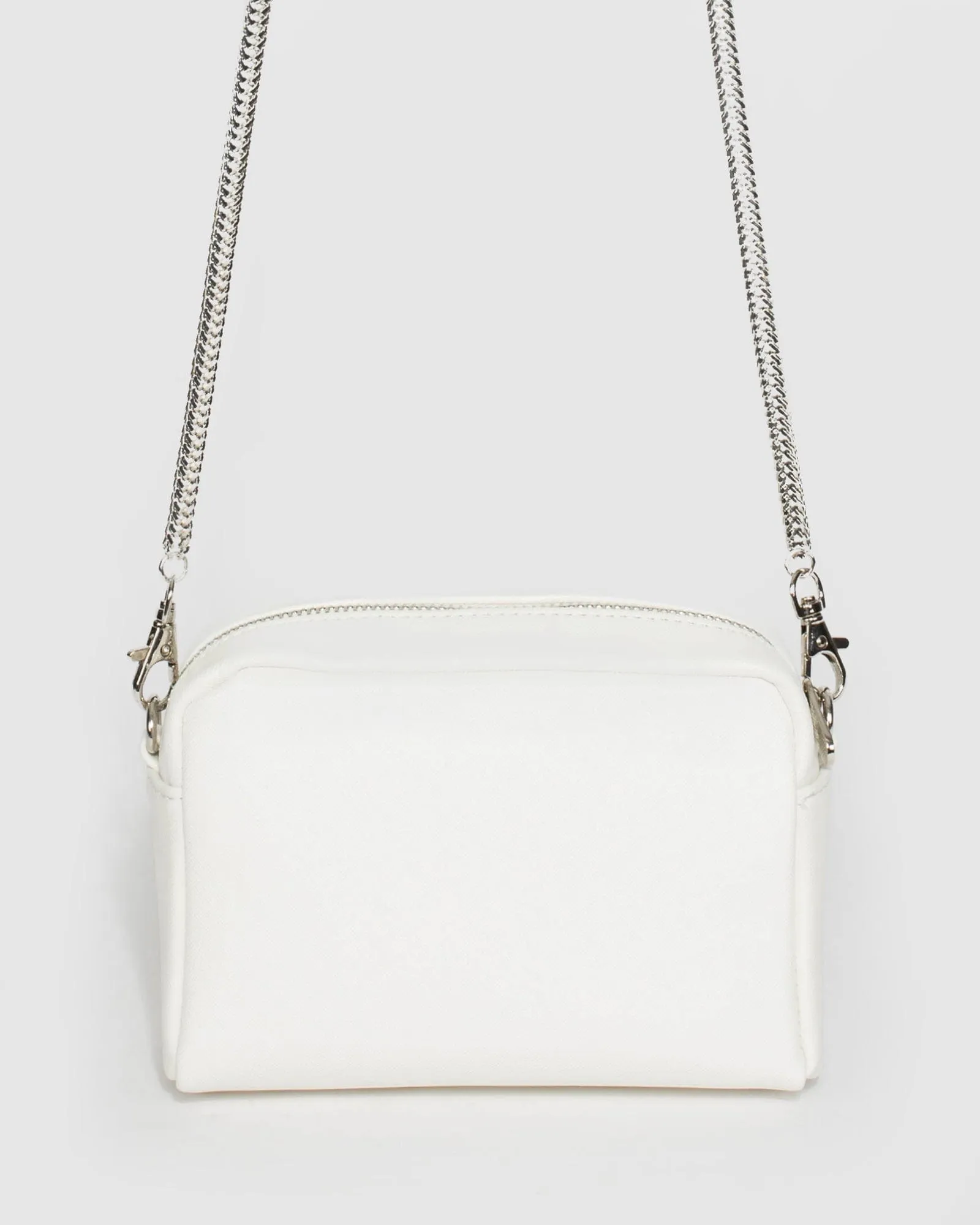 White And Silver Suri Crossbody Bag