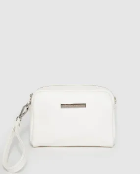 White And Silver Suri Crossbody Bag