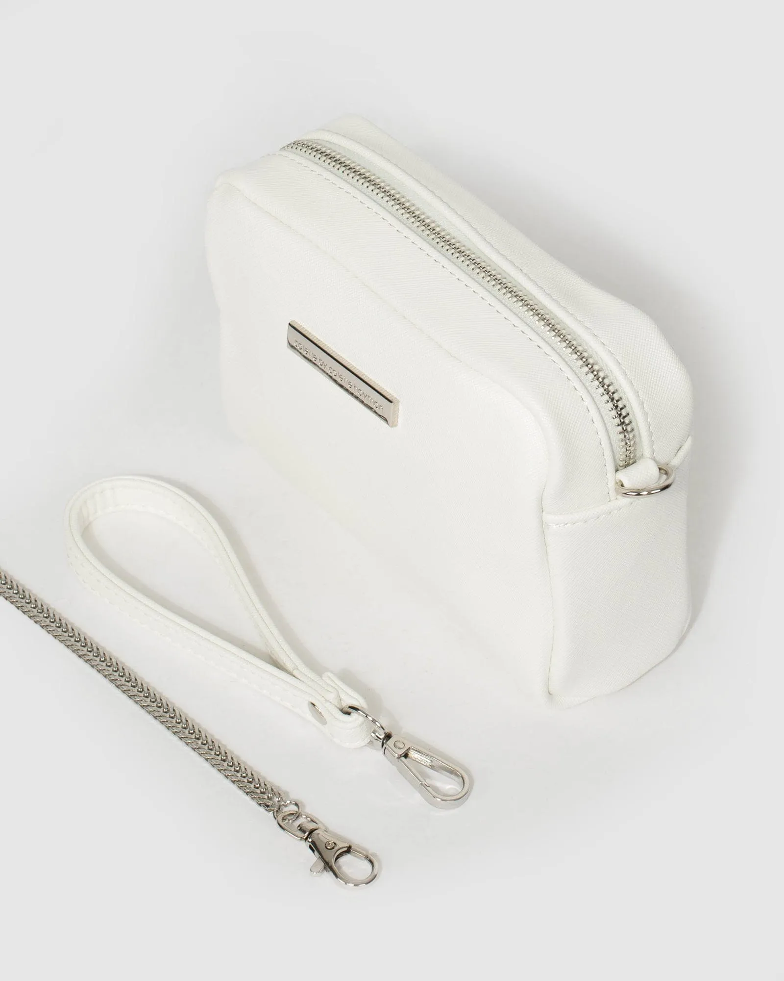 White And Silver Suri Crossbody Bag