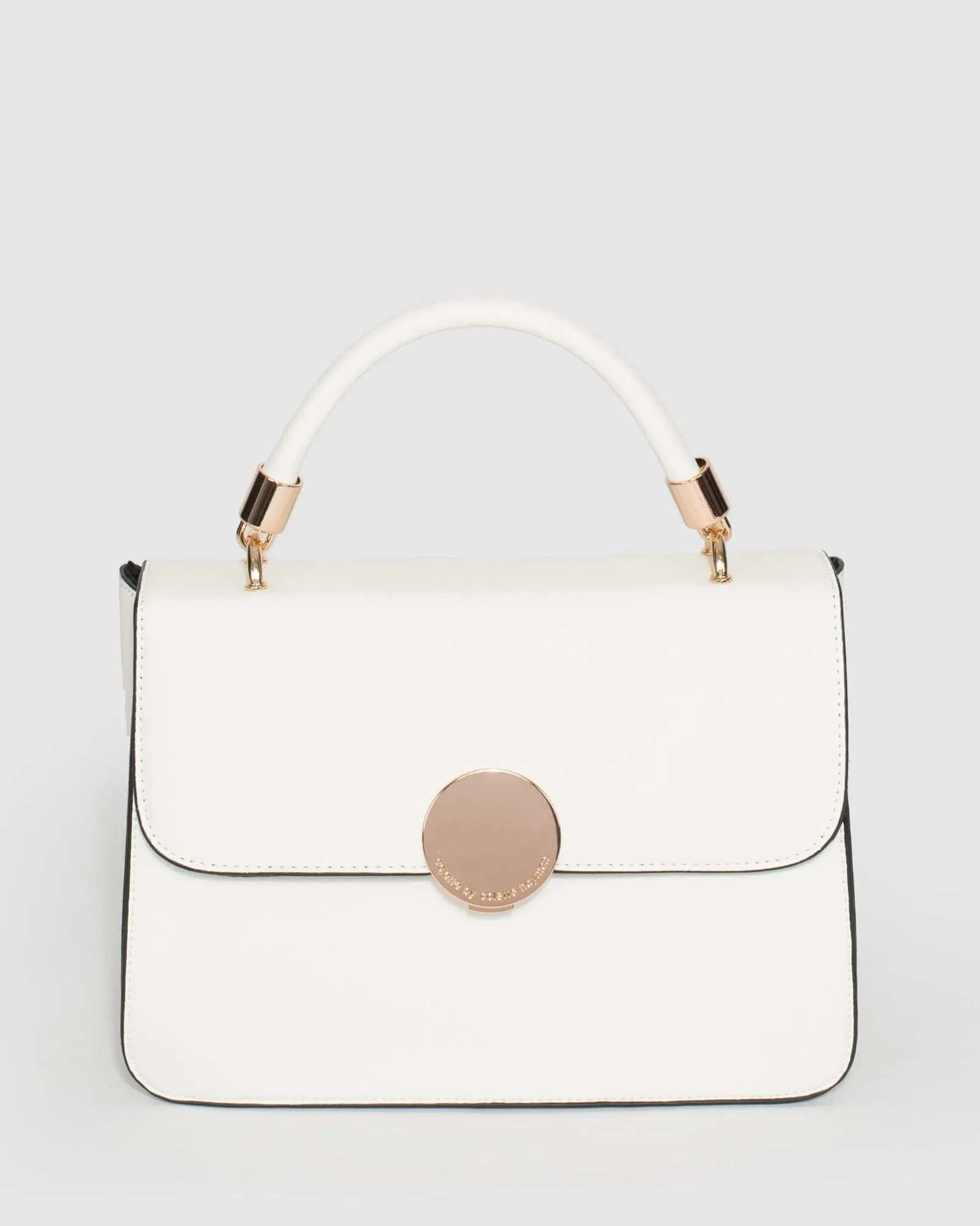 White Ellie Top Handle Bag