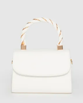 White Kiki Twist Handle Mini Bag